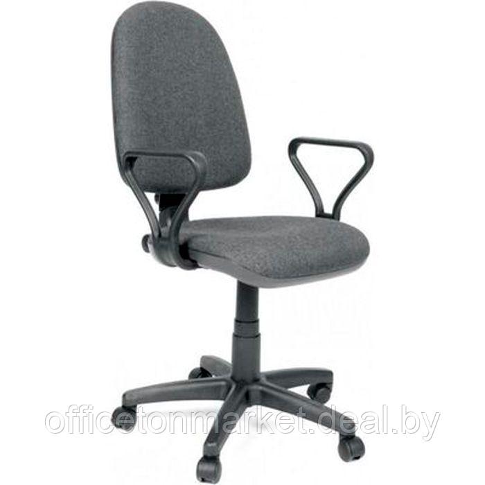 Кресло для персонала "UTFC Prestige", ткань, пластик, серый - фото 1 - id-p185429035