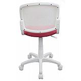Кресло для детей Бюрократ "CH-W296NX/15-175", ткань, пластик, белый, розовый, фото 4