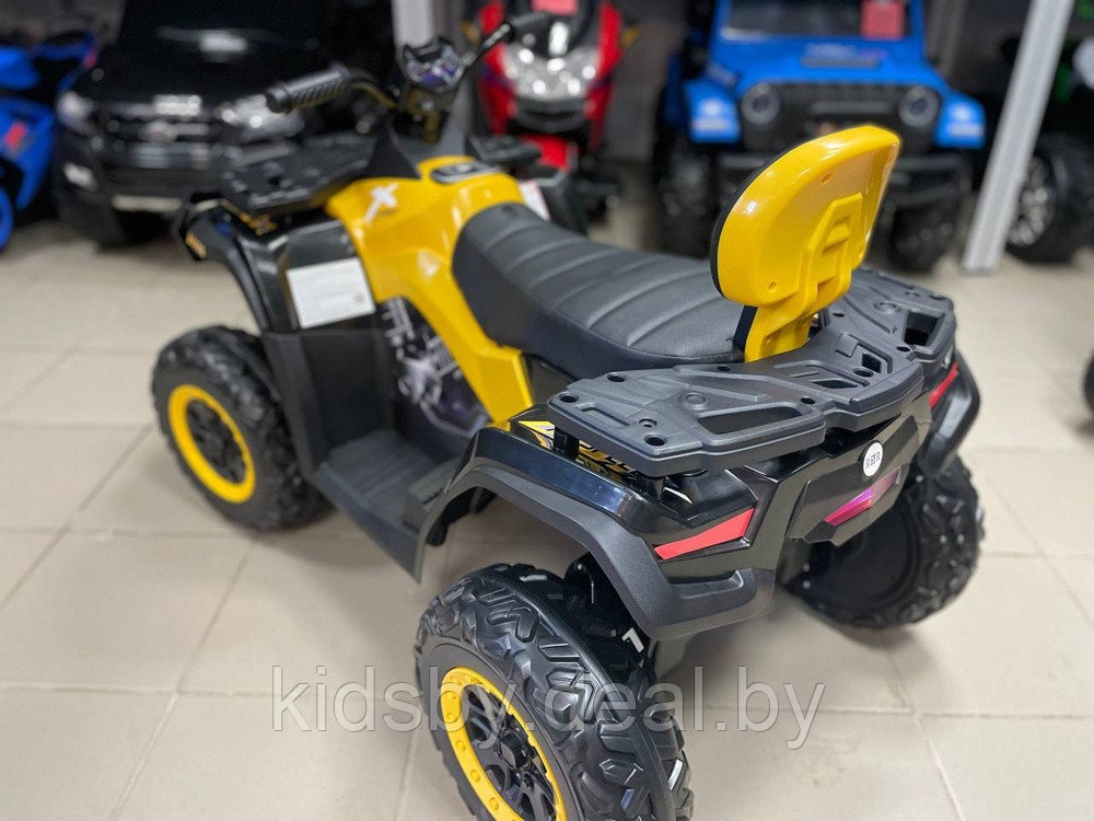 Детский электроквадроцикл RiverToys T001TT 4WD (желтый) - фото 3 - id-p184753930