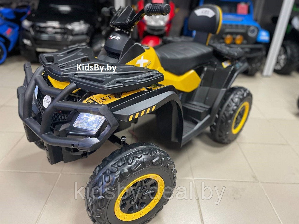 Детский электроквадроцикл RiverToys T001TT 4WD (желтый) - фото 6 - id-p184753930