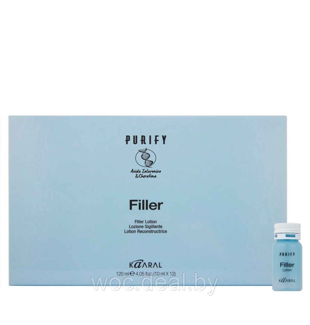 Kaaral Запечатывающий лосьон для волос Filler Purify, 12x10 мл - фото 1 - id-p167433715