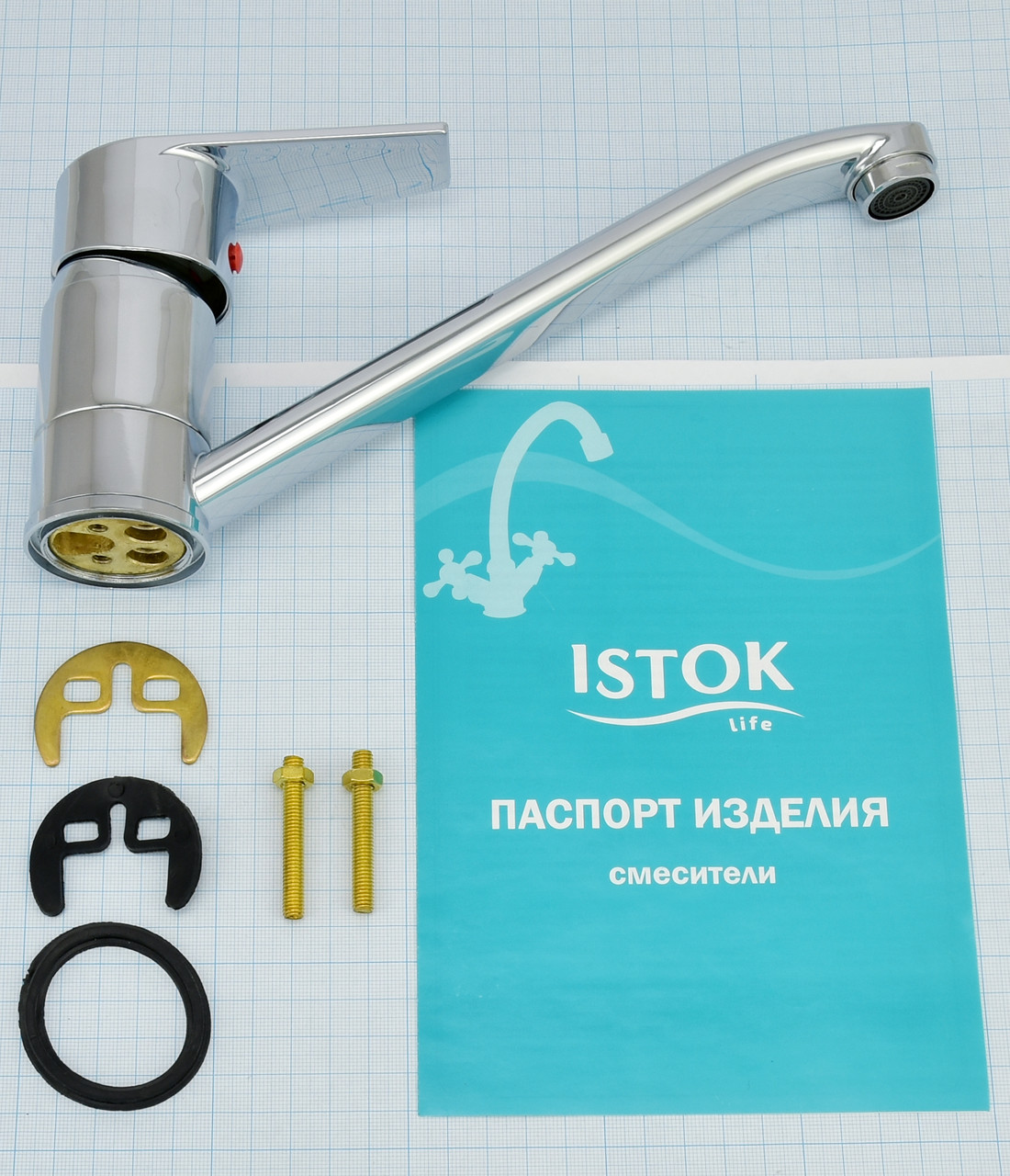 Смеситель Istok life однорычажный для кухни с изливом 215 мм Арт. 0402.413 - фото 6 - id-p185445427