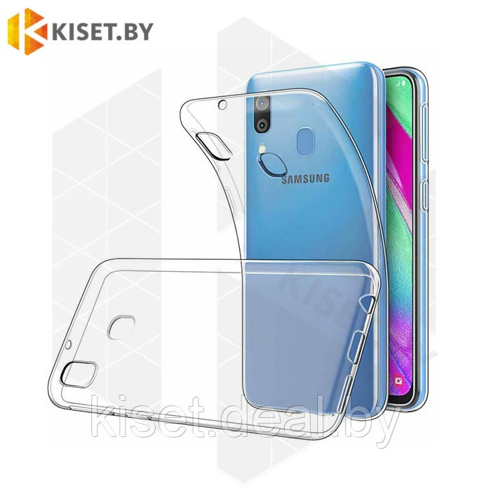 Силиконовый чехол KST UT для Samsung Galaxy A40 прозрачный - фото 1 - id-p185445521