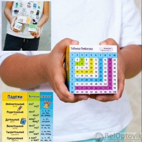 Игровое пособие - трансформер для начальной школы Умный Кубик (математика, русский язык)