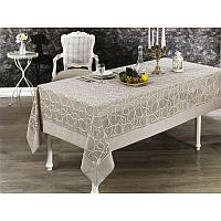 Скатерть жаккард Grazie home GLORY 160X220 бежевый