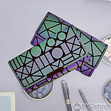 Женский кошелек Chameleon Хамелеон алмазный Геометрия (малые алмазы), фото 5