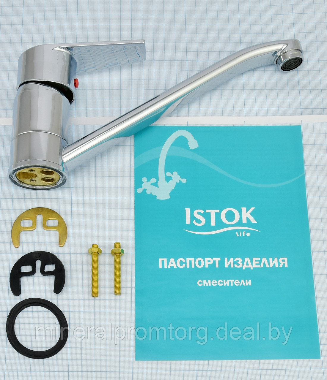 Смеситель Istok life однорычажный для кухни с изливом 215 мм Арт. 0402.413 - фото 6 - id-p185456163