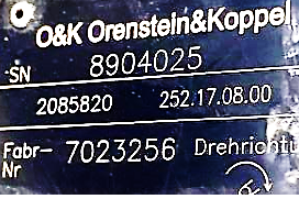 Гидронасос ORENSTEIN & KOPPEL 8904025 (252.17.08.00)