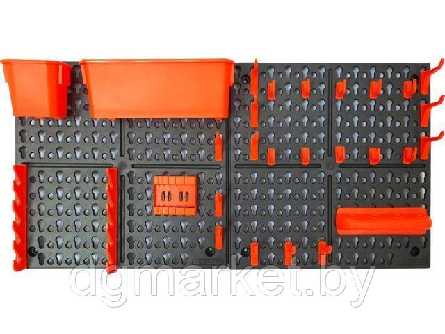Панель инструментальная Blocker Expert с наполнением большая, 652х100х326 мм, черный/оранж., BLOCKER