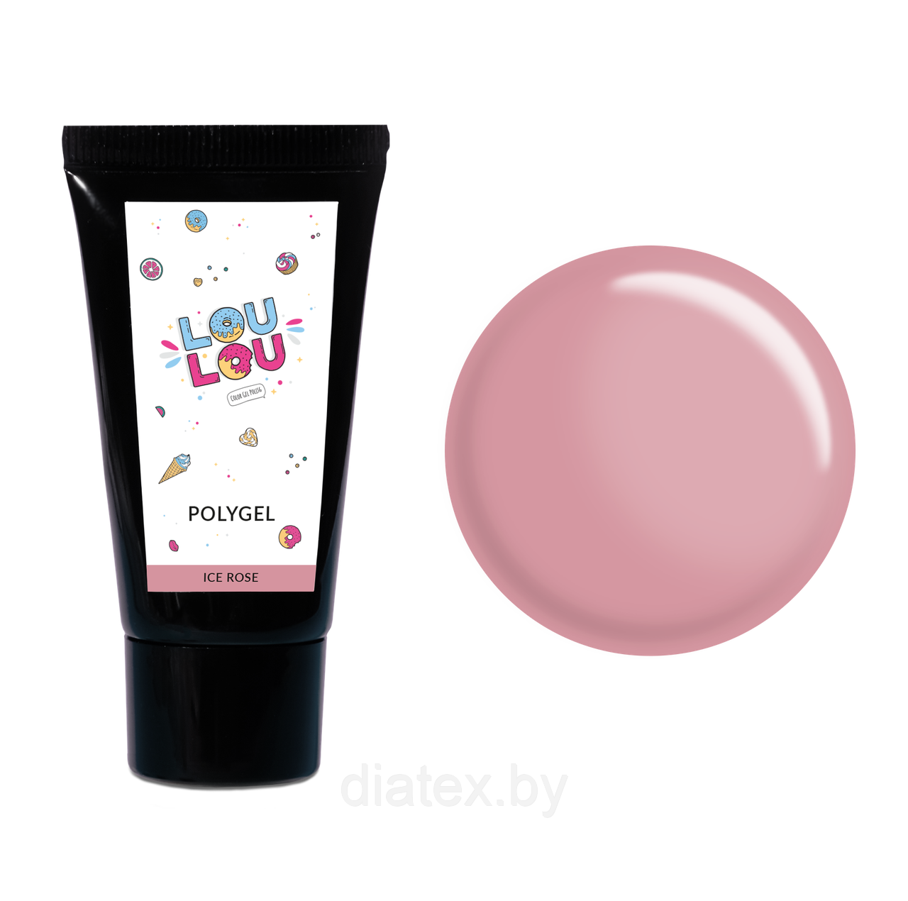 PolyGel LOULOU (30гр.) 09 Ice Rose
