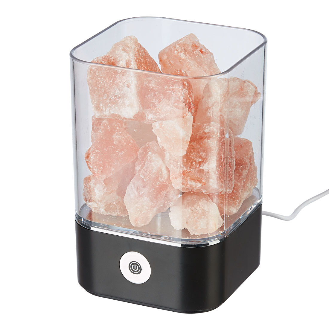 Соляной ионизирующий светильник-ночник «Crystal Salt Lamp» с розовой гималайской солью 0,7 кг - фото 7 - id-p185488778