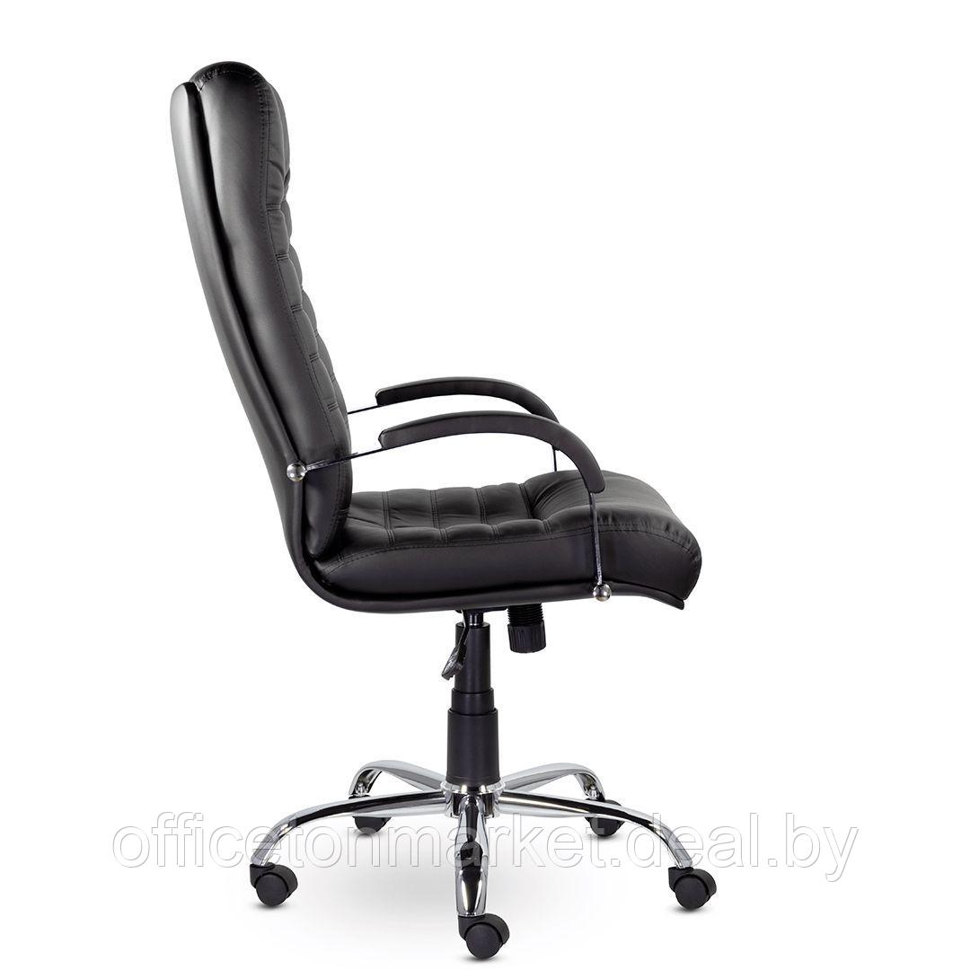 Кресло для руководителя UTFC Орион В хром, экокожа, черный - фото 1 - id-p185464245