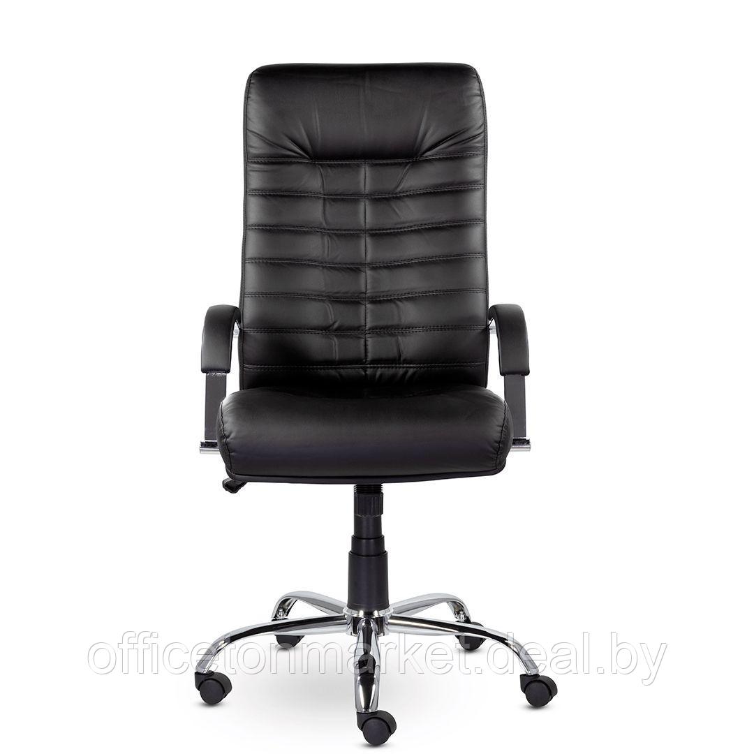 Кресло для руководителя UTFC Орион В хром, экокожа, черный - фото 3 - id-p185464245