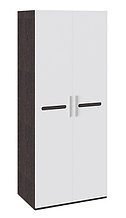 Шкаф для одежды с 2-мя дверями «Фьюжн» - ТД-260.07.02 (Белый глянец/Венге Линум)