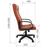 Кресло для руководителя "CHAIRMAN 480 LT", экокожа, пластик, коричневый, фото 3