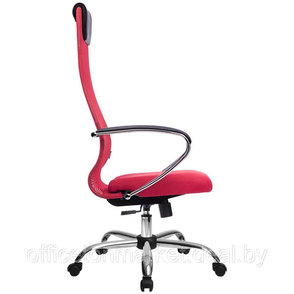 Кресло для руководителя "Metta BK-8", ткань, сетка, металл, красный - фото 3 - id-p185428877