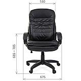 Кресло для руководителя "Chairman 795 LT", экокожа, пластик, черный, фото 2