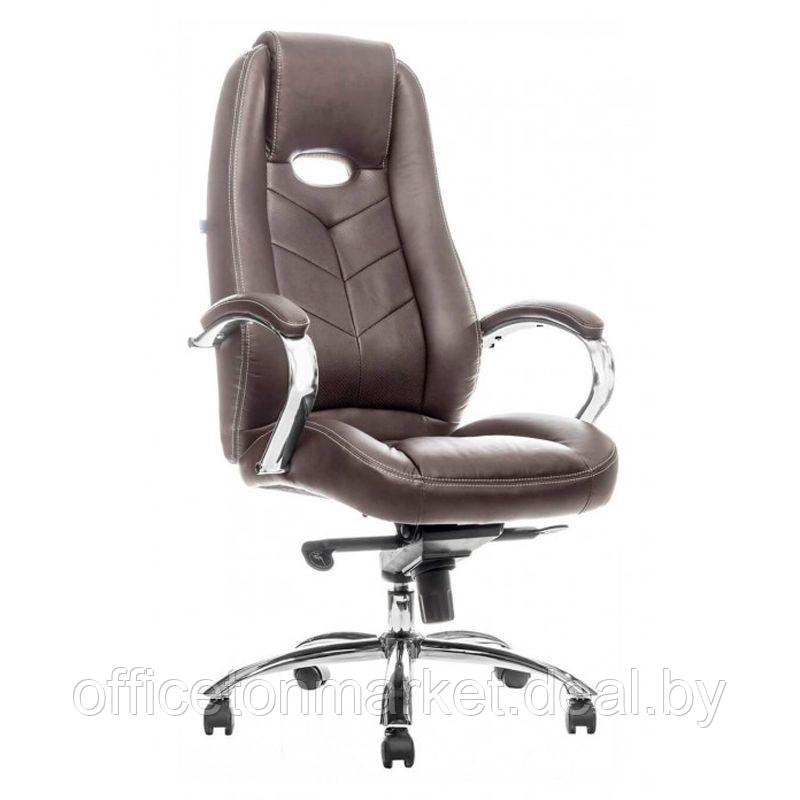Кресло для руководителя EVERPROF "DRIFT PU", экокожа, металл, коричневый - фото 1 - id-p185428950