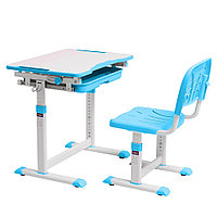 Комплект растущей мебели "CUBBY Sorpresa Blue": парта + стул, голубой