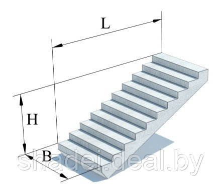 Лестничные марши ЛМП60.11.15-5 С20/25 - фото 1 - id-p185528387