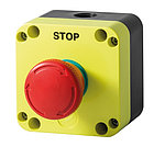 Кнопка грибковая с фиксацией и индикацией PPFN1R4S Ø40 RED IP65, фото 4