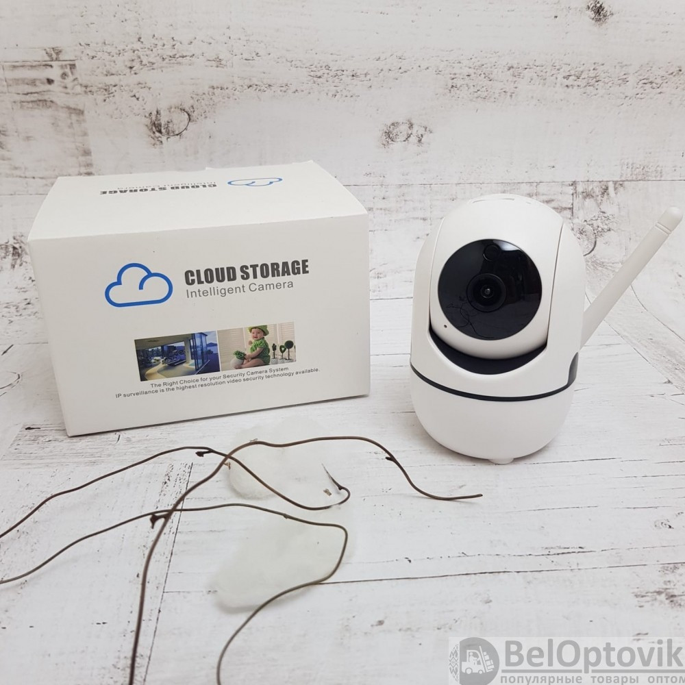 Беспроводная поворотная 360 Wi-Fi камера видеонаблюдения Cloud Camera 3D Navigation Positioning Белая - фото 8 - id-p132029967