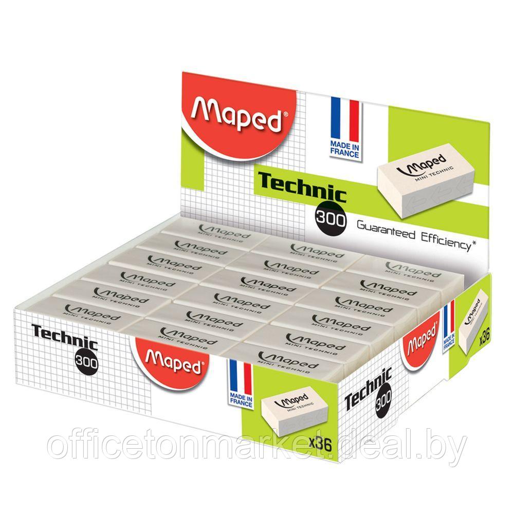 Ластик Maped "Technic 300", 1 шт, белый - фото 2 - id-p137120795