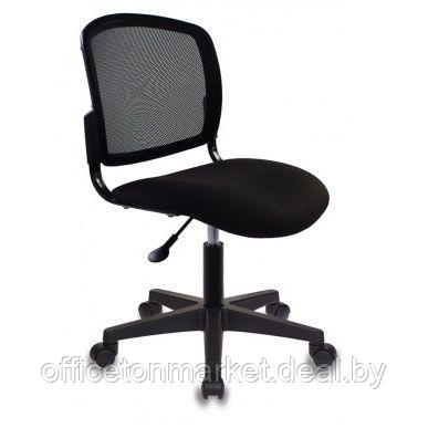 Кресло для персонала "Бюрократ CH-296NX", ткань, пластик, черный - фото 1 - id-p185429026