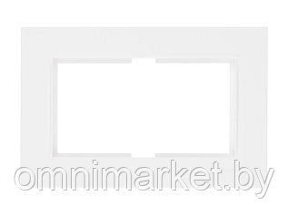 Рамка для 2-ой розетки белая, RITA, MUTLUSAN (для розетки 2-ой арт.2200 201 ХХХХ, 2200 202  ХХХХ, 2200 203