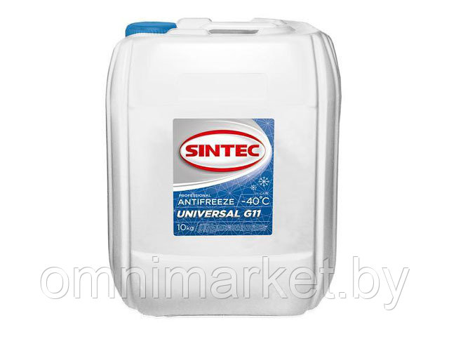 Антифриз Sintec-40 G11 Universal (синий) 10кг