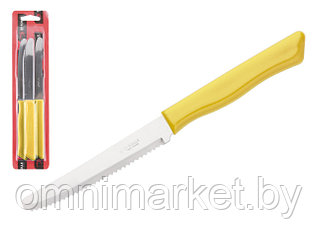 Набор ножей столовых, 3шт., серия PARATY, желтые, DI SOLLE (Супер цена! Длина: 200 мм, длина лезвия: 103 мм,