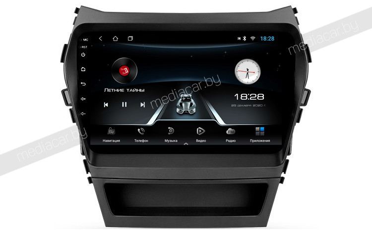 Штатная магнитола HYUNDAI SANTA FE 3 2014 mediacar M-9-inch. Android - фото 2 - id-p185578617