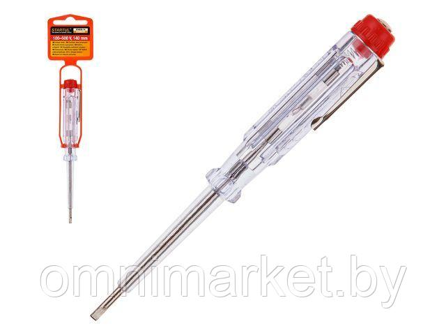 Пробник электрический 100-500v, 140мм STARTUL STANDART (ST4035-14) (индикатор напряжения) - фото 1 - id-p185551013