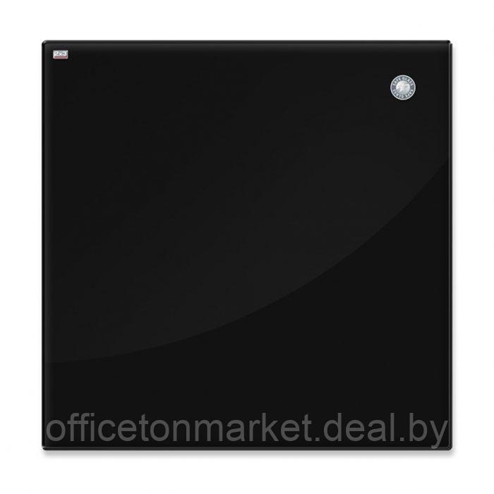 Доска стеклянная магнитно-маркерная "2×3", 45x45 см, черный - фото 1 - id-p185429161