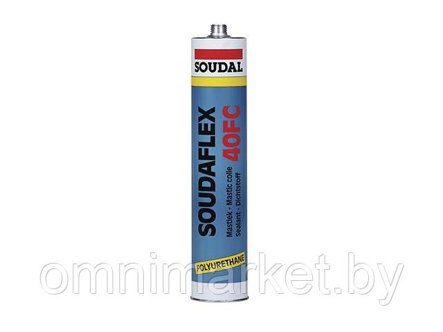 Клей-герметик полиуретановый "Soudal" Soudaflex 40FC черный 300 мл - фото 1 - id-p185578531