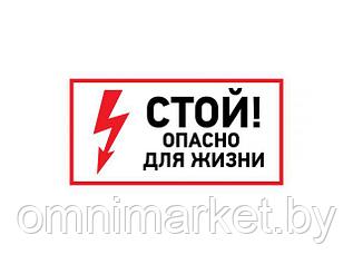Наклейка знак электробезопасности  100х200 мм REXANT