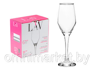 Набор бокалов для шампанского, 6 шт., 230 мл, серия Ella, LAV