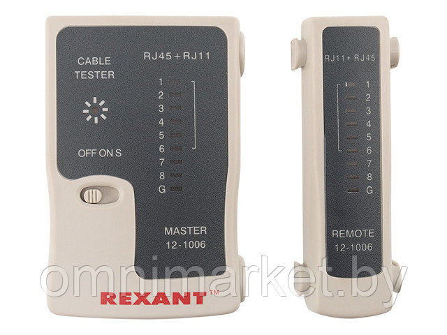 Тестер Кабеля RJ-45+RJ-11 REXANT - 468 - фото 1 - id-p185568300