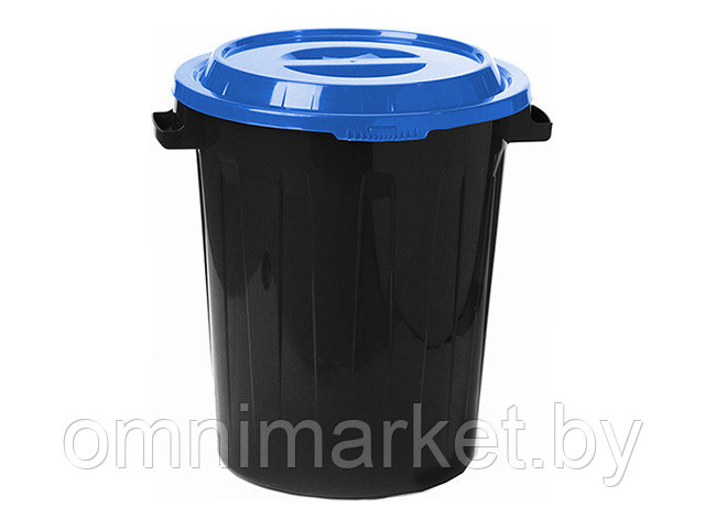 Бак с крышкой 60л (синий) IDEA
