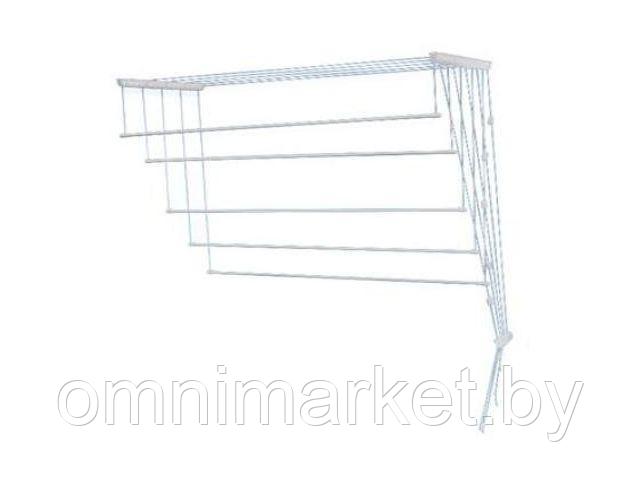 Сушилка для белья потолочная алюминиевая 1,8 м, 5 стержней, белая, PERFECTO LINEA (5 прутьев)