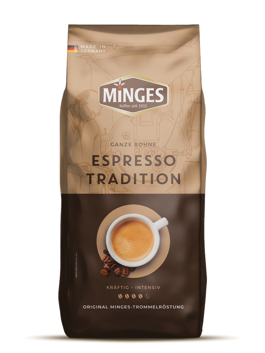 Кофе натуральный жареный в зернах MINGES Espresso Tradition, 1000г. - фото 1 - id-p185578678