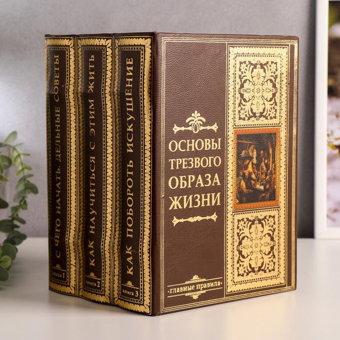 Книга-сейф многотомник "Основы трезвого образа жизни" 25х19х16,5 см