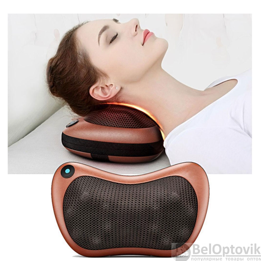 Электрическая массажная подушка BALI для шеи, плеч, тела (25 Вт, 8 роликов) - фото 8 - id-p185582844
