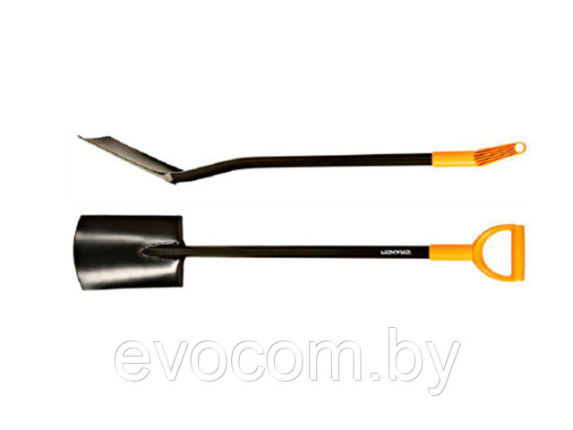 Лопата штыковая с закругл.лезвием FISKARS Solid