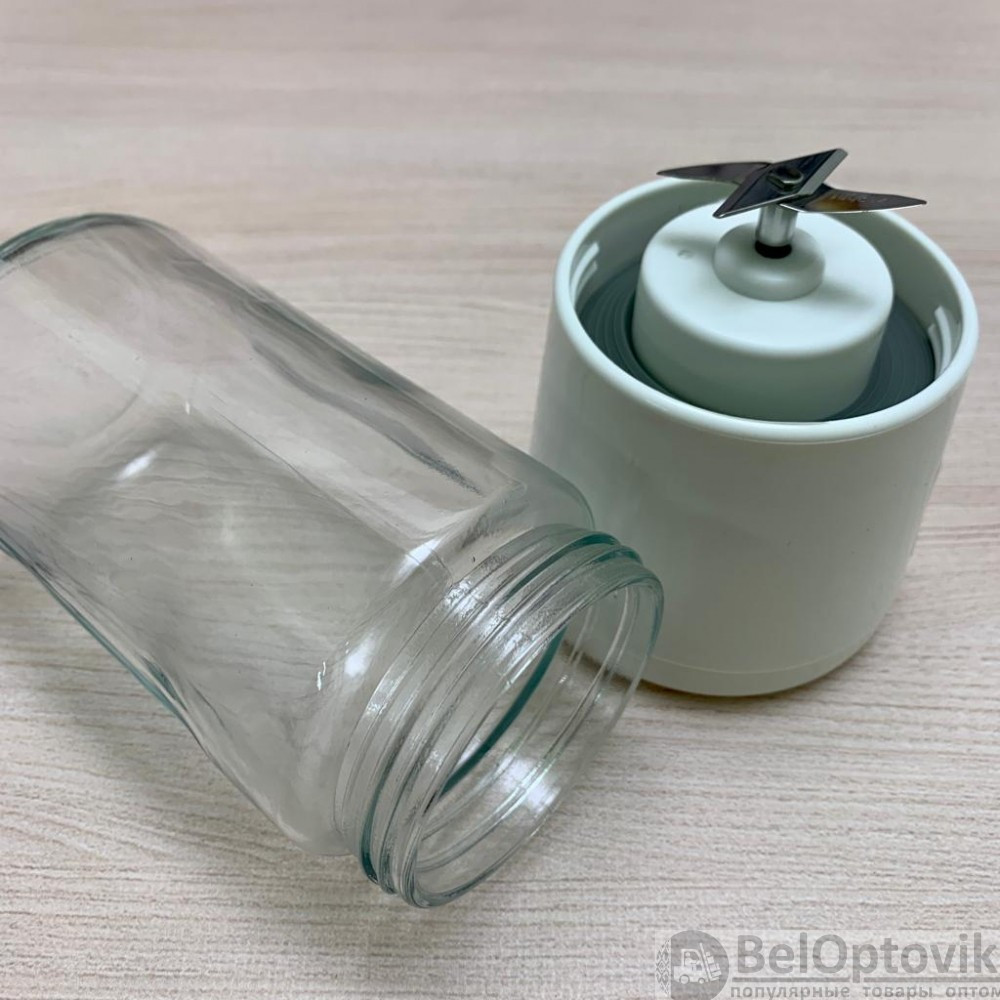 Портативный блендер Navaro со съемной стеклянной колбой, 1200mAh, USB - фото 5 - id-p185583137