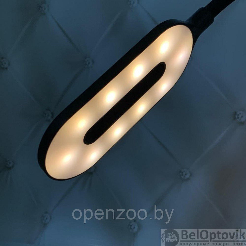 Гибкая настольная лампа - органайзер канцелярский Stark с функцией беспроводной зарядки для смартфона Черная - фото 6 - id-p185583210