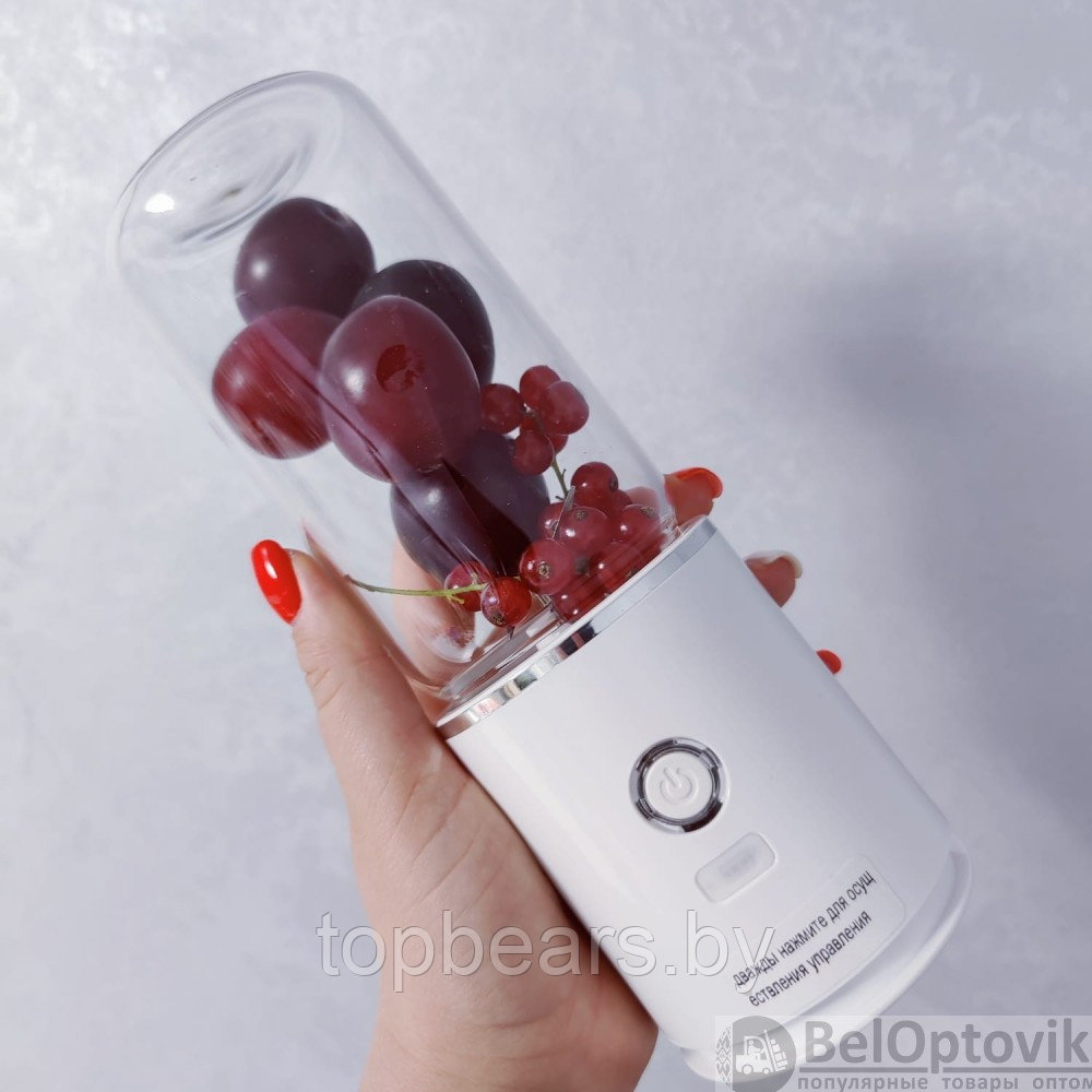 Блендер с портативной съемной кружкой - переноской Ducho, колба стекло, USB - фото 5 - id-p185583444