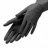 Перчатки одноразовые черные M NITRILE Perchachi, 100 шт