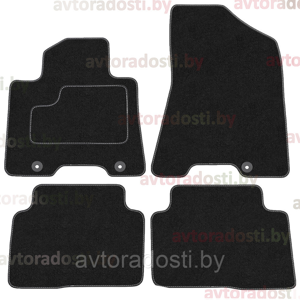 Коврики ворсовые для Hyundai Tucson III (2015-) / Kia Sportage / no logo / Туксон (Highway)