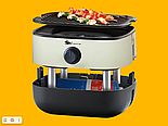 ГРИЛЬ ГАЗОВЫЙ ПОРТАТИВНЫЙ SAHARA MINI BBQ серый, фото 2